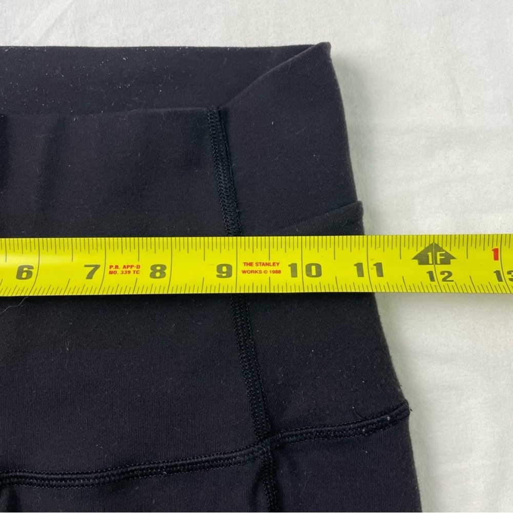 Lululemon Wunder Under Black Solid Stretch Mid Ri… - image 5